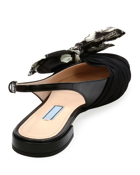 prada sling back flats|Prada slingback sale.